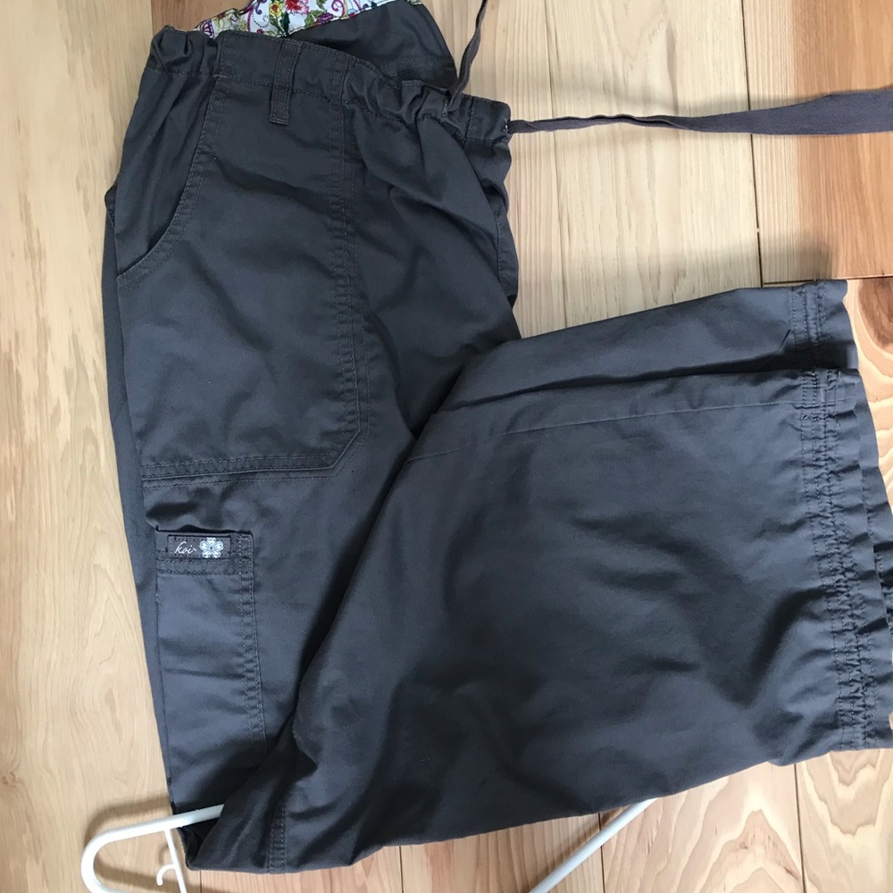 Grey koi scrub pants. Large. Reposh.  EUC